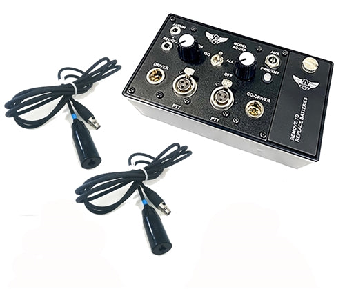 Portable (2) Person Intercom W/ (2) DIGITAL S9 Helmet Kits