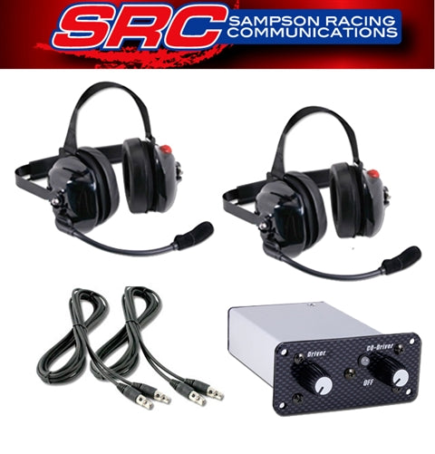 Two Place Intercom System w/ 2 Behind-the-Head Headsets