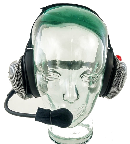 Carbon Checker Series BTH Crew Chief Headset w/ Flex Boom