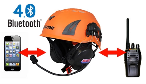 Type 1, Class-E 2-way Hard Hat with Bluetooth (Made in USA)
