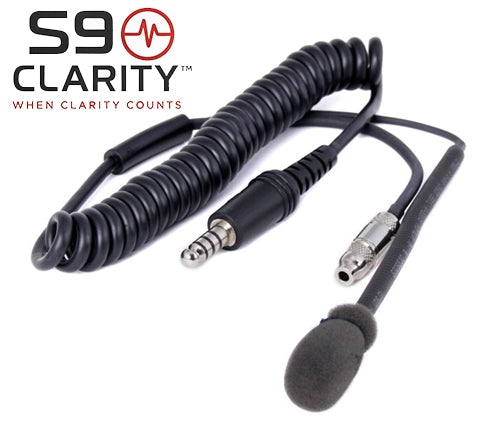 IMSA Straight Cord Helmet Kit w/ S9 Mic and 3.5 Jack