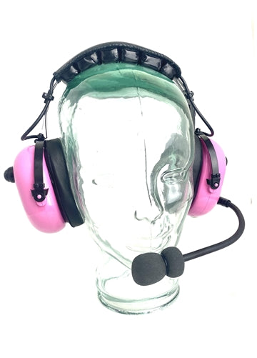 PINK Over-the-Head Headset w/ Flex Boom & S9 Mic