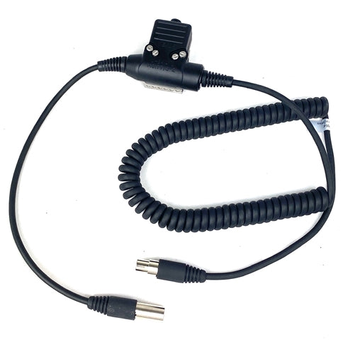 Crew Headset Coil Cord w/Inline PTT Universal