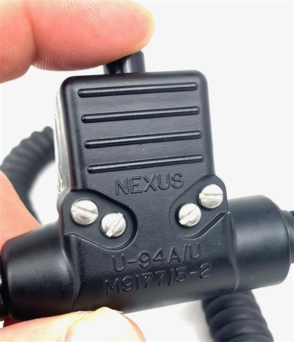 Crew Headset Coil Cord w/Inline PTT Universal