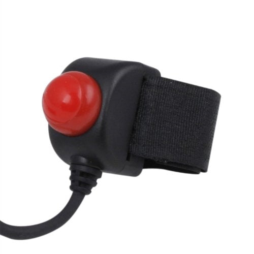 Velcro Mount Push to Talk w/ Heavy Duty Coil Cord