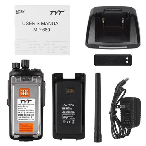 Digital/Analog Radio MD680 UHF 16 CHANNEL 5watt