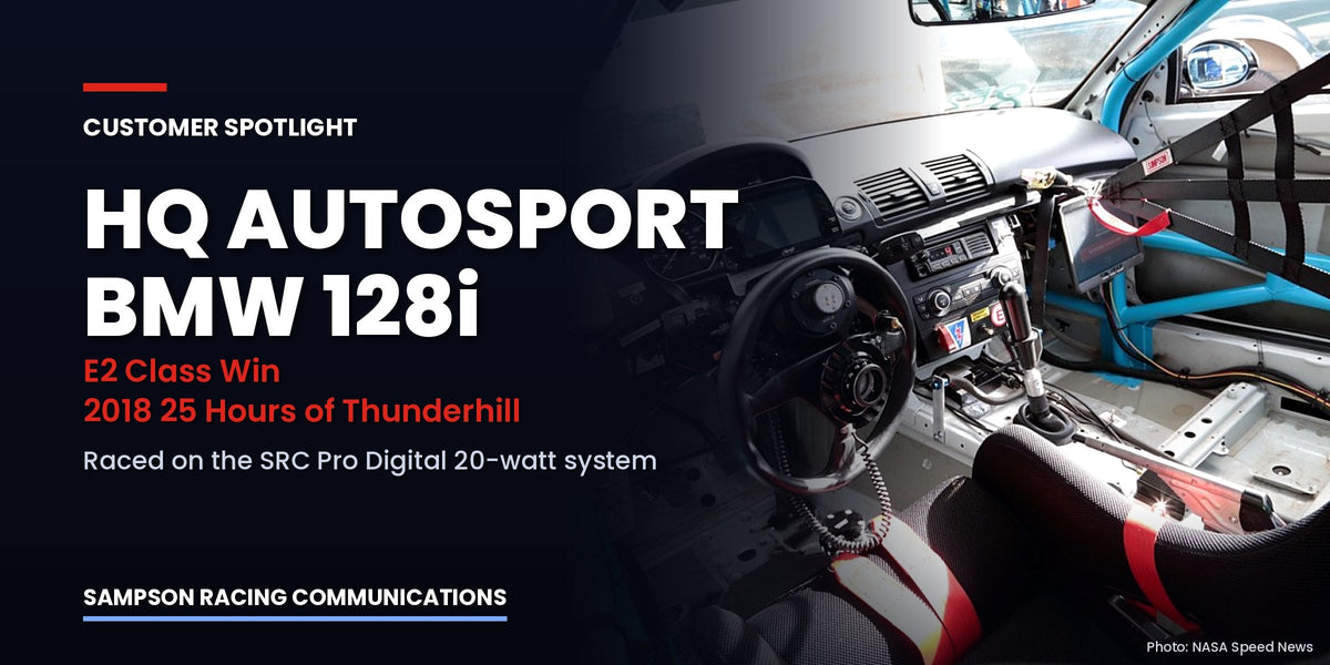 Customer Spotlight: HQ Autosport's 25 Hour-Winning BMW 128i Runs on SRC Digital Radios