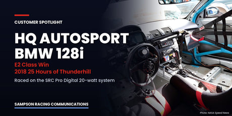 Customer Spotlight: HQ Autosport's 25 Hour-Winning BMW 128i Runs on SRC Digital Radios