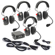 Four Place Air Boat 550 Intercom w/ 4 Over The Head Headsets