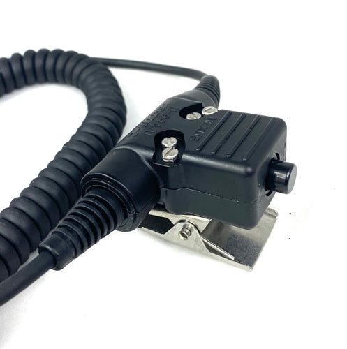 Crew Headset Coil Cord w/Inline PTT Universal