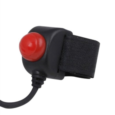 Velcro Mount Push to Talk w/ Heavy Duty Coil Cord