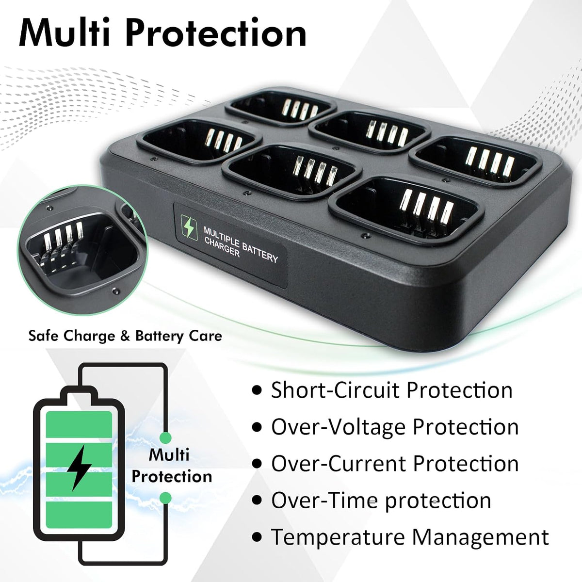Motorola CP100 6 Bank Rapid Charger